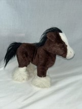 Ganz Webkinz Clydesdale Horse Stuffed Animal Plush Toy No Code HM 139 Soft 9” - £7.89 GBP