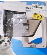 4 Way Pet Cat Puppy Dog Magnetic Lock Lockable Safe Flap Door Gate Frame... - $321.02 MXN