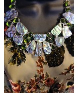 AMAZING  ABALONE &amp; PERIDOT DELUXE ARTDECO FABULOUS STUNNING OOAK GYPSY N... - $89.09
