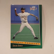 1992 Score Select #403 Carlos Garcia Pittsburgh Pirates RC Rookie Baseball Card - $1.29