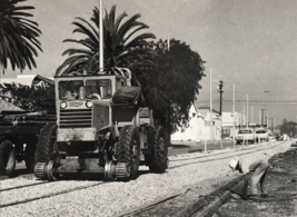 San Diego Trolley Removing Old Rails on Commercial Ave Train B&amp;W Photo 1985 - £9.74 GBP