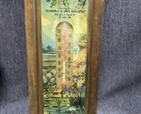 Rare Zollmann Smith Produce Co N 4th St Louis Wood Advertising Thermometer - £34.83 GBP