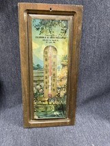Rare Zollmann Smith Produce Co N 4th St Louis Wood Advertising Thermometer - £34.88 GBP