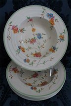 Lot 6 Grindley England Coupe Bowls Pink Blue Yellow Flowers Floral Green Band - £16.02 GBP