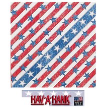USA MADE STONEWASHED US American Bandana Scarve Scarf Head Wrap Hanky St... - $7.99