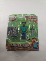 Minecraft Overworld Zombie Action Figure. Series #1. New In Box - £11.59 GBP