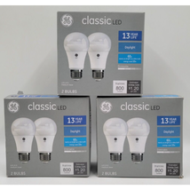 GE Classic 60-Watt Daylight White Light Bulbs A19 LEDs Medium Base 2 Pk ... - $16.00