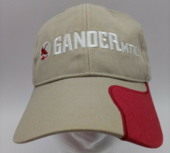 Gander MTN. Capps Cap Hat  Embroidered Tan Beige Burgundy Adjustable Str... - £10.33 GBP