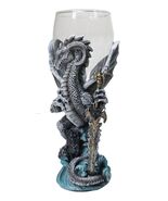 Ruth Thompson Elemental Dragon Omega Blade Sword Glass Wine Goblet Chali... - $44.58 CAD