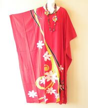KD429 Floral Hand Painted Kimono Kaftan Dolman Women Abaya Maxi Dress Up... - $29.90