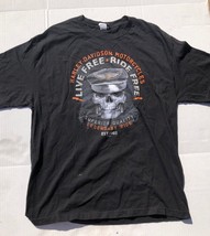 Harley Davidson T-Shirt XL Black Orange - £25.90 GBP