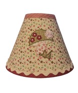 Pink Mushroom Floral lamp shade 10&quot; - $22.75