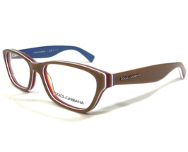Dolce &amp; Gabbana Eyeglasses Frames DG3175 2767 Cat Eye Brown Blue Red 52-... - £87.87 GBP