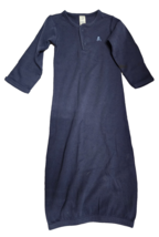 Baby Gap Vintage 2003 Navy Blue 100% Cotton Sleeper Gown Pajamas 3-6 NWO... - $14.84