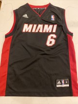 Lebron James Miami Heat Adidas #6 Nba Jersey Size Medium Youth - £23.73 GBP