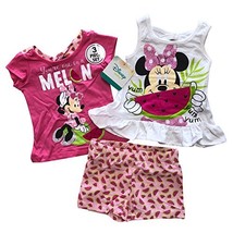 Disney Minnie Mouse 3 Pieces Baby Girls Summer Clothing Set,100% Cotton ... - £10.35 GBP