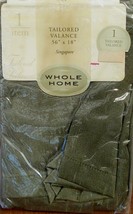 Whole Home - ONE Singapore Sage Green Tailored 56&quot; x 18&quot; Valance - BRAND NEW - £17.45 GBP