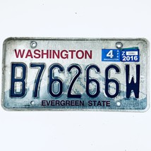 2016 United States Washington Evergreen Passenger License Plate B76266W - £13.19 GBP