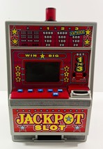 Jackpot Slot Machine Battery Digital Game Sound Change Drop 11” Tall Toy - $29.69