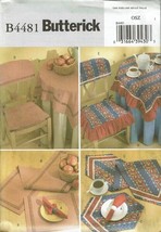 Butterick Sewing Pattern 4481 Tabletop Chair Decor Home Furnishings - £7.26 GBP