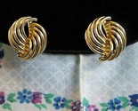 Vintage goldtone swirl earrings1 thumb155 crop