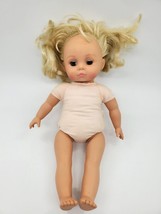 Alexander Baby Doll 1999 Blonde w Blue Eyes Open &amp; Close 15&quot; Cloth Body B312 - £15.63 GBP