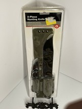New 2-Piece hunting knife set tractor supply company with sheath stainle... - $18.69