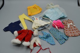 Skipper Clothing Lot Fashion Doll Blue Glitter Dress Nurse Winter Coat Mattel - $62.88