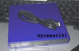 External Usb Blue Cd Burner Dvd Drive Dell Mini 10 10V Laptop Computer - £65.25 GBP