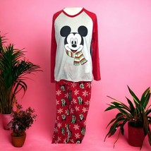 Disney Mickey Minnie Mouse red two piece ladies red pajama set NEW Small - £18.66 GBP