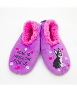 Snoozies Women&#39;s Home is Where The Dog Is Non Skid Slippers Lavendar Lar... - $237.18 MXN