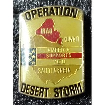 Operation Desert Storm America Supports You Saudi Arabia Pin - £4.74 GBP