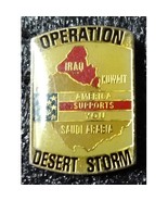 Operation Desert Storm America Supports You Saudi Arabia Pin - £4.68 GBP