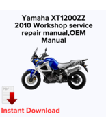 Yamaha XT1200ZZ 2010 Workshop service repair manual,OEM Manual,Factory r... - $280.81 MXN