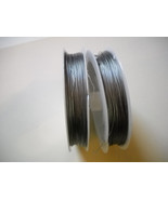 Tiger Tail Wire Silver Beading Wire Jewelry Wire Lot 2 Rolls .38mm 100 M... - $11.33