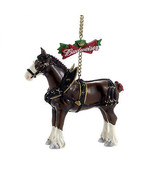 Budweiser Beer Clydesdale Holiday Ornament. Brown - $22.98