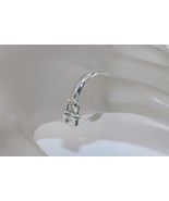 Retired Tiffany &amp; Co. Sterling Silver 1837 Padlock Band Ring Size 8 - £183.59 GBP