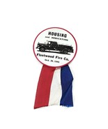 1946 Fleetwood Fire Co Housing &amp; Dedication Pin with Ribbon PA RARE - $460.72 MXN