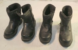 Lot of 2 Pairs Of Totes Black Boots Size 8 - 8M &amp; 8D - £19.54 GBP