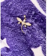 18k gold filled Dragonfly Cz pendant  - $45.00