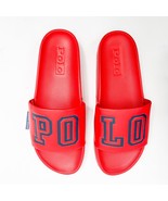 POLO Ralph Lauren CAYSON SPELL OUT SLIDES NEW With Tags Color Red - $81.27