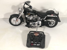 Untested New Bright Harley Davidson Toy Motorcycle Fatboy Collectible R/... - $98.99
