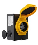 Tecspace 30 Amp Generator Inlet Box, Nema L14-30P Power Inlet Box,, Etl ... - $35.94