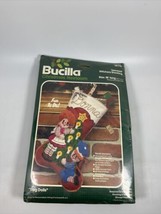 Bucilla Christmas Heirloom Jeweled Stitchery Stocking Rag Dolls Kit 4877... - £13.96 GBP