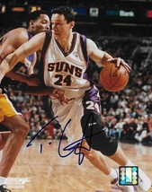 Tom Gugliotta Phoenix Suns signed basketball 8x10 photo COA - £51.01 GBP
