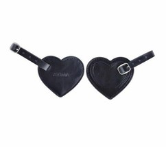 AVIMA Luxury Premium Leather Small Heart Luggage Travel Bag Suitcase Tags 2pcs - £10.34 GBP