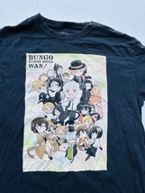 Bungo Stray Dogs Wan Mens Medium T Shirt Anime Manga Kadokawa Licensed Black EUC - £19.63 GBP