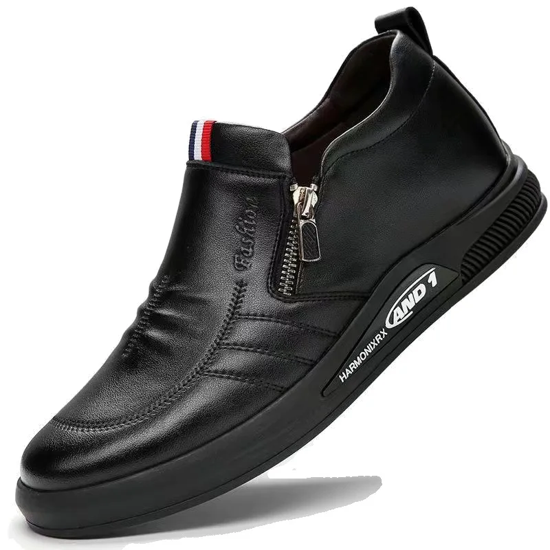 Eather shoes 2023 new breathable business dress shoe men s social shoe mocasines casual thumb200