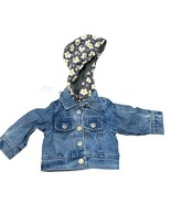 miki miette memphis denim hooded jacket in flower power size 6 months New - £15.78 GBP