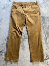 Bonobos Slim Pants Mens 35x30  Jeans Work Nutmeg Stretch - £12.76 GBP